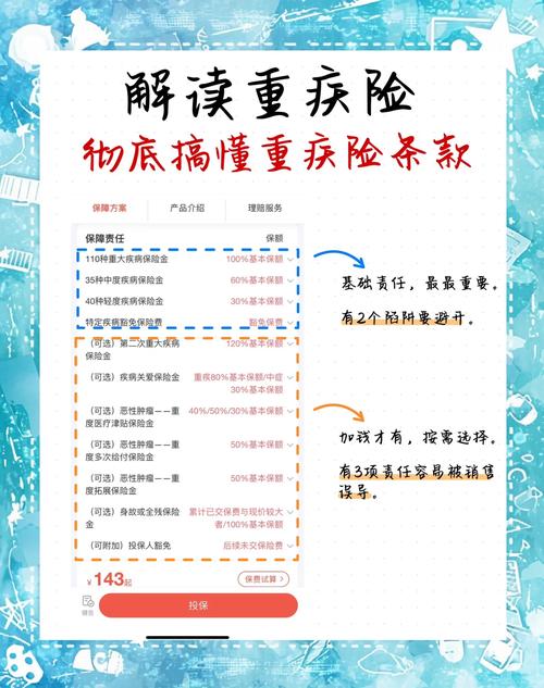 重疾险条款保险责任部分实拍