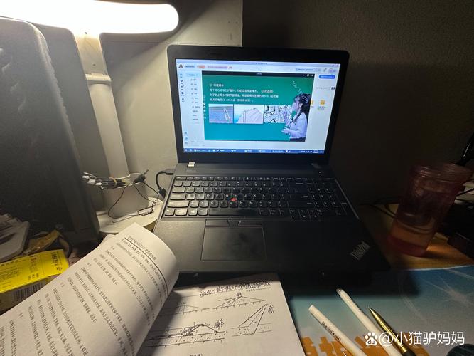 深夜书桌上班族自学继续教育课程
