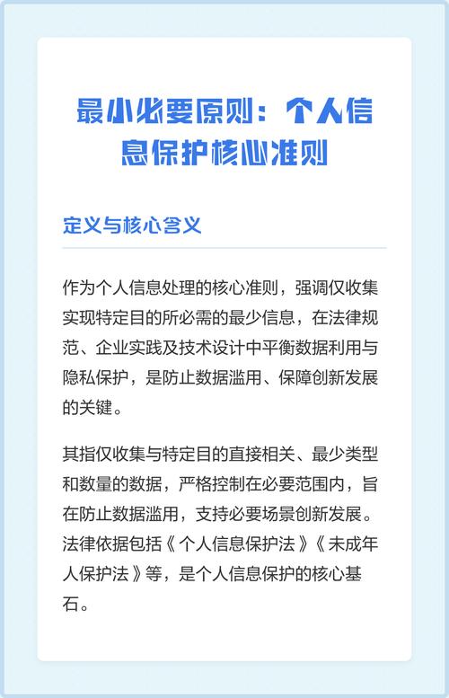 数字法治个人信息保护最小必要原则图解
