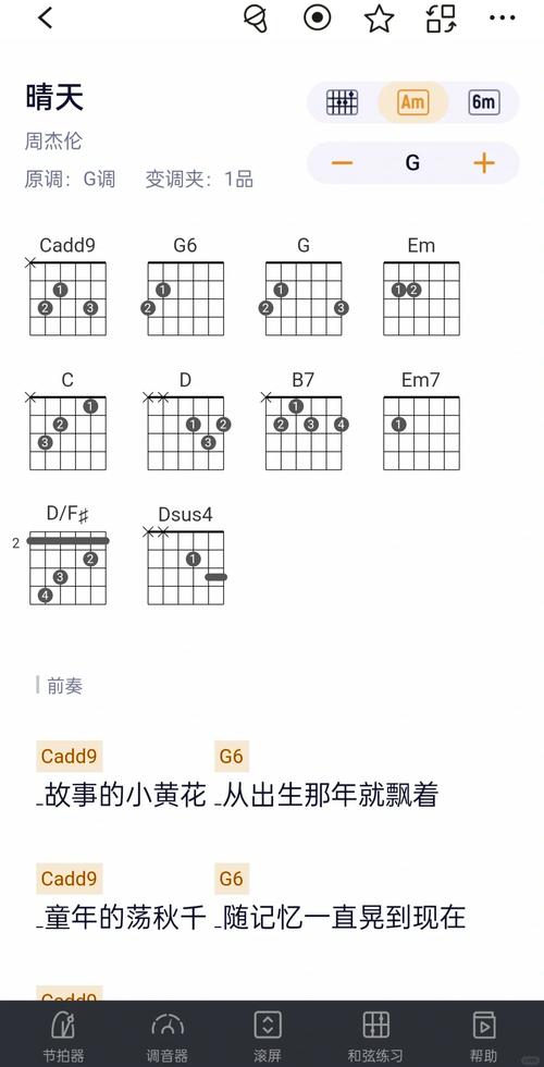 旧木吉他和散落的乐谱
