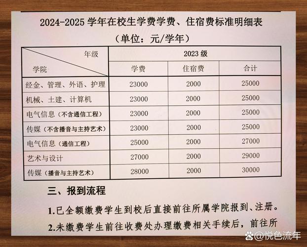 大学录取通知书学费明细单特写