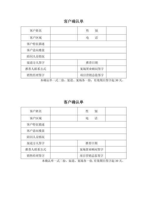 B2B大客户销售节点确认凭证模板