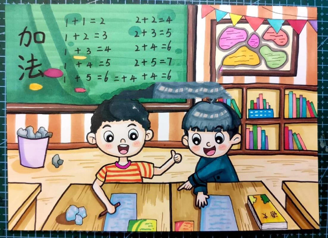 小学三年级儿童课堂意象绘画作品