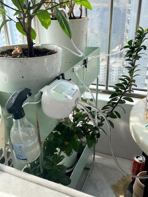 阳台自动浇灌花架安装图