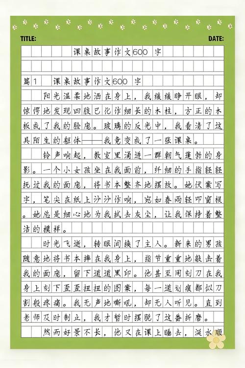 初中学生趴在课桌凑作文字数场景