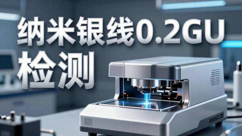 涂布银纳米线后的柔性膜透光率测试现场图