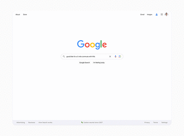 Google本地搜索AI动态排名结果示意图