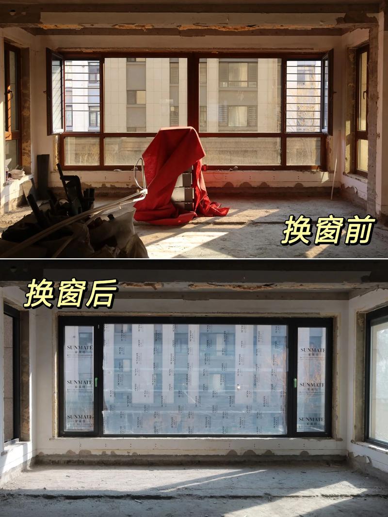 临街卧室更换双层中空玻璃窗户