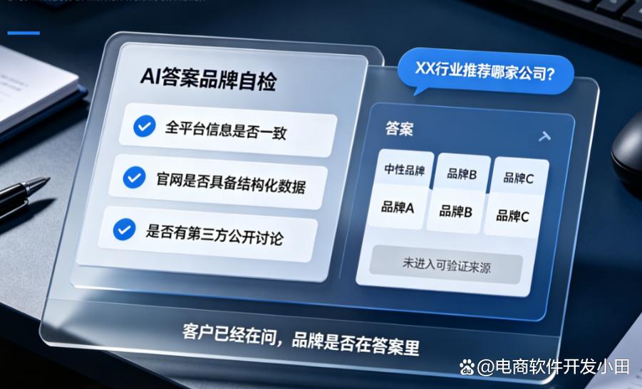 AI搜索结果页竞争对手品牌占位示意图