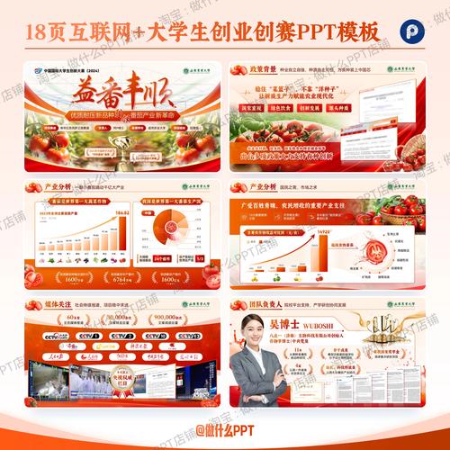 互联网免费幻灯片模板下载页截图