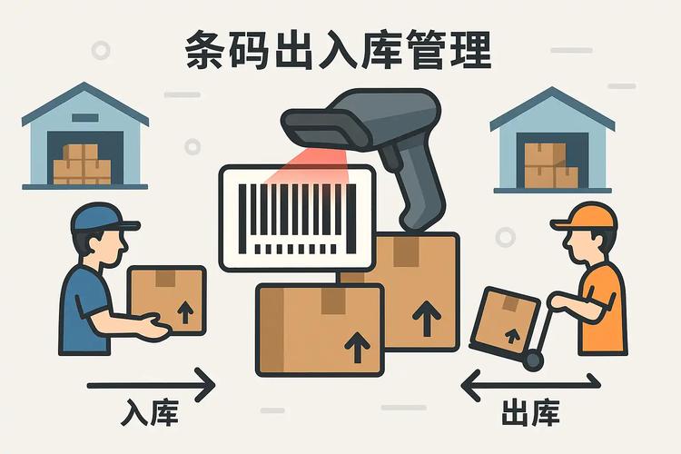 中小商家仓库条码出入库供应链管理实拍