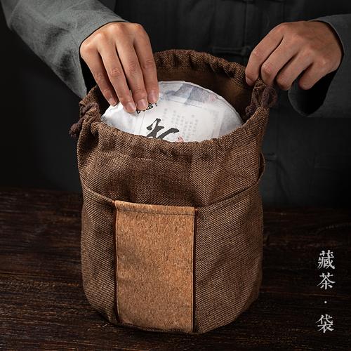 棉布袋装晒干茶叶渣天然除味场景