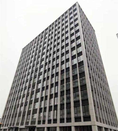 长江边灰色外墙数据中心外观