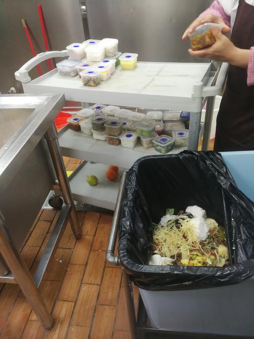家用厨房垃圾桶残留异味场景