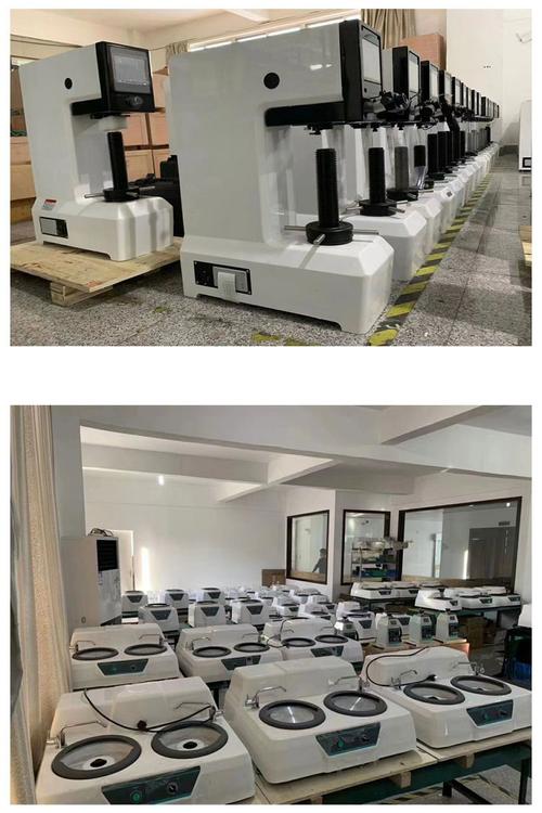 工业车间不同类型台式硬度计摆放图