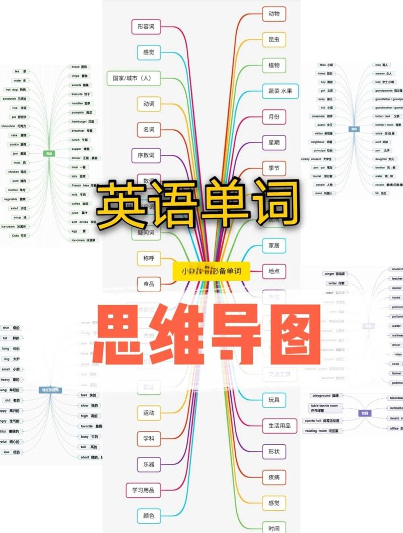 英语学习 背单词 大脑记忆路径 示意图