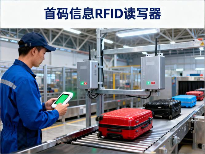 汽车零部件车间RFID读写器安装实拍