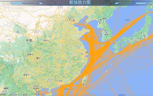 全球航空LRU库存共享网络热力图