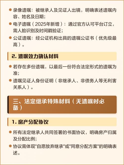 北京各类房产继承过户材料整理图