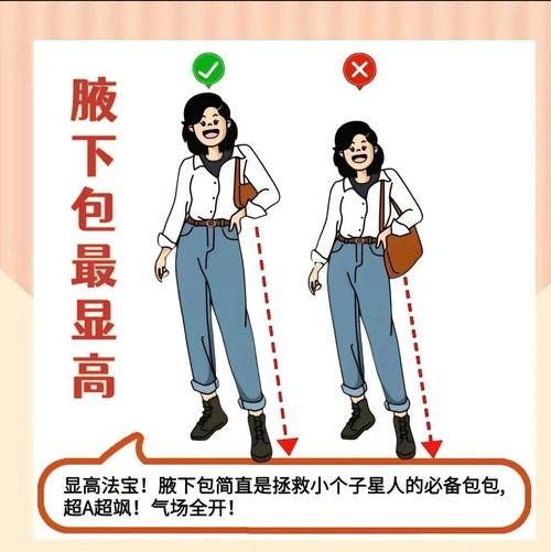 小个子女生背大包显矮对比图