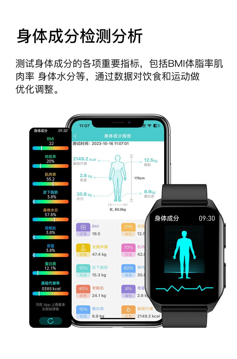 智能手表运动后自动同步数据示意图