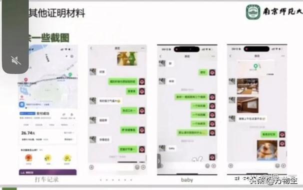 探视权微信聊天记录证据截图示例