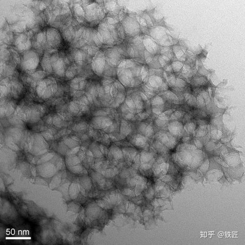 燃料电池铂碳催化剂老化透射电镜图
