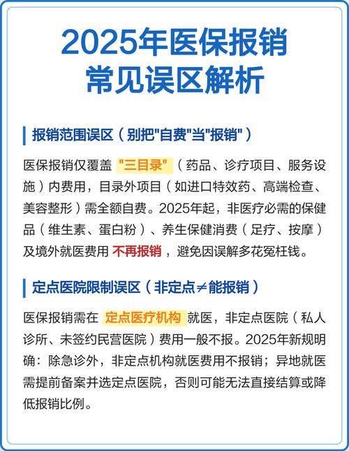 住院医疗保险常见理赔误区整理图