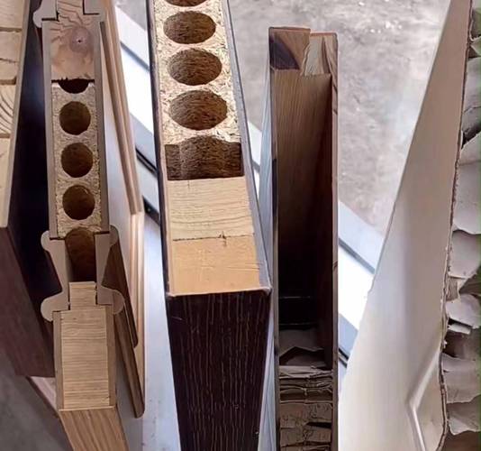 木门内部结构指接实木框架细节展示