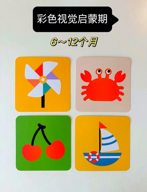 新生儿追视训练示意图