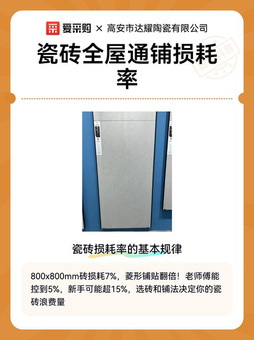 不同户型瓷砖通铺损耗率对比表