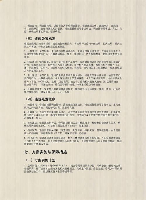 直播带货合规法律条款对照表