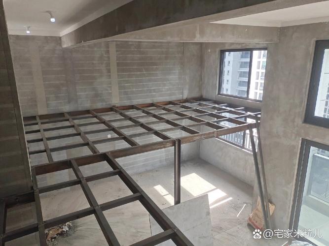 家装挑高户型钢结构隔层专项施工方案现场图