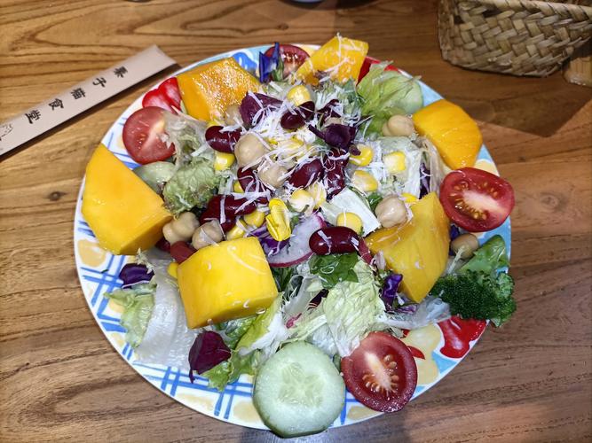 餐后搭配小份果蔬餐实拍