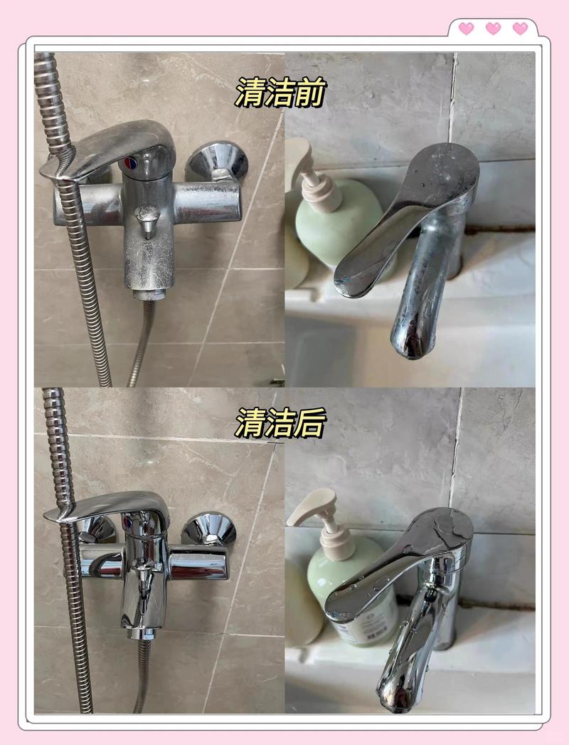 阳台水垢清洁刷使用演示图