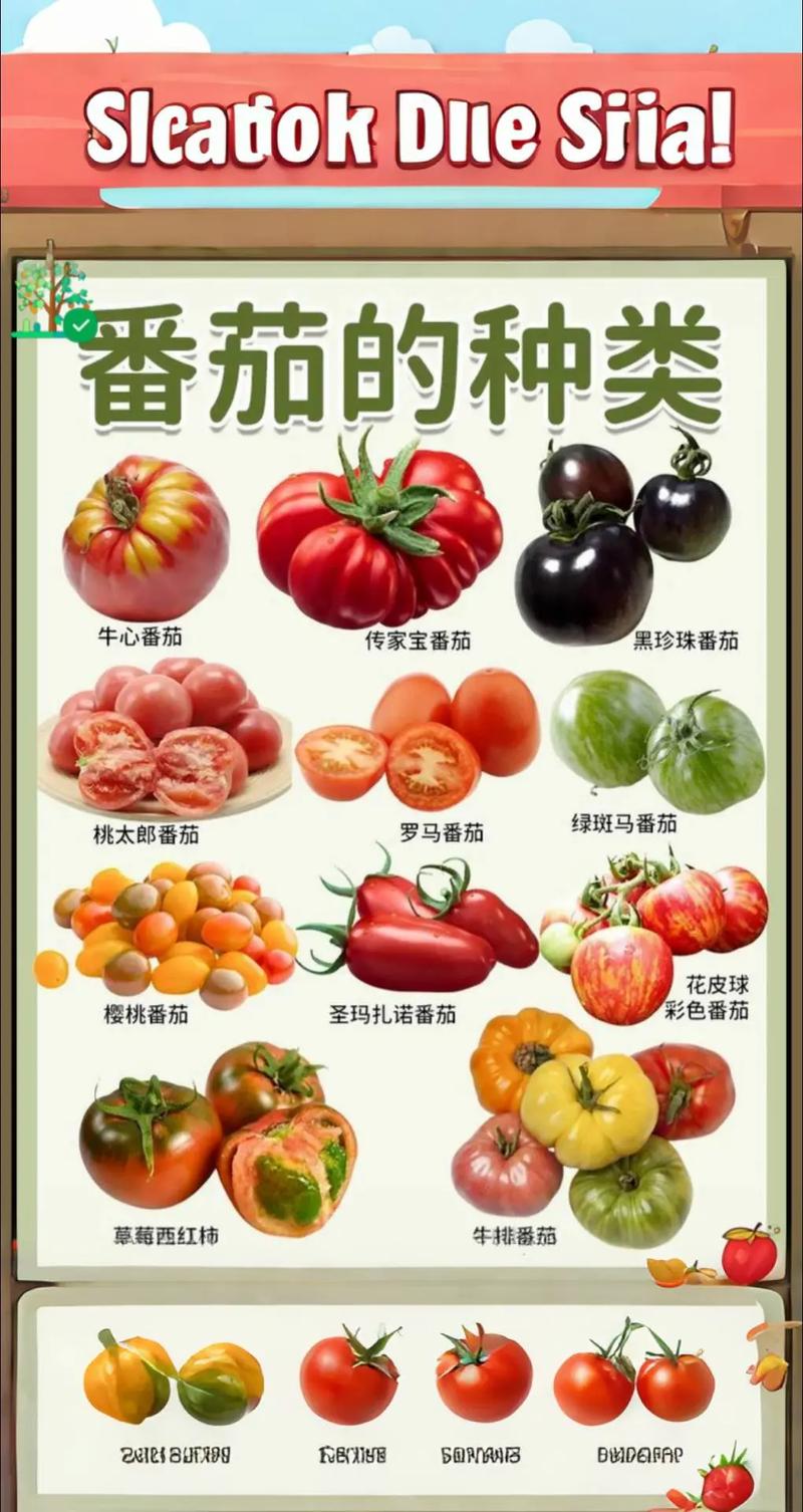 传家宝番茄品种对比 牛心柿 绿斑马