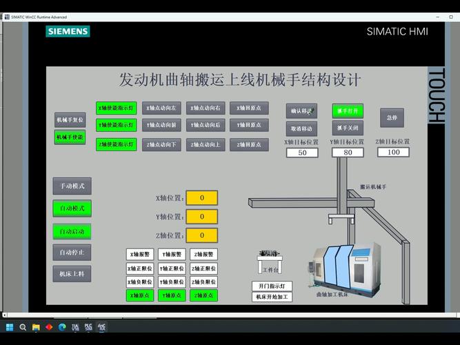 智能上下料机械手系统方案示意图