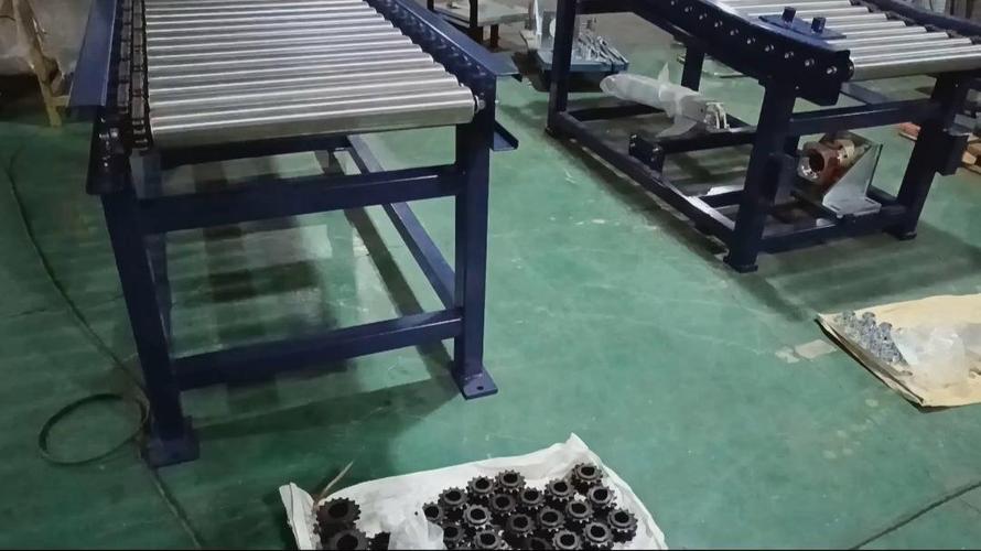 车间现场滚筒线卡顿待维修实拍