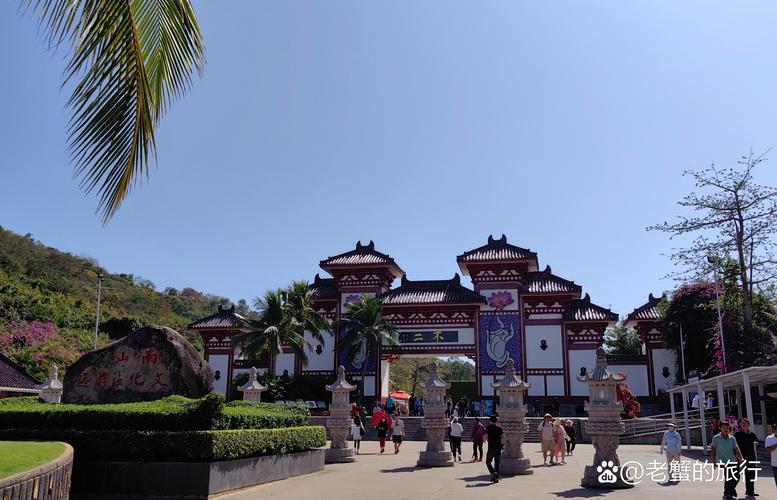 三亚南山文化旅游区山门远景
