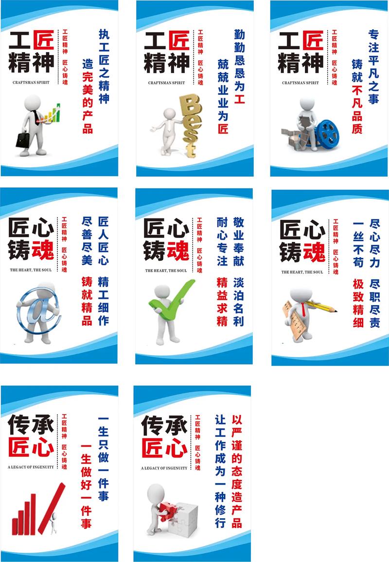 制造业车间里褪色的全面质量管理标语照片