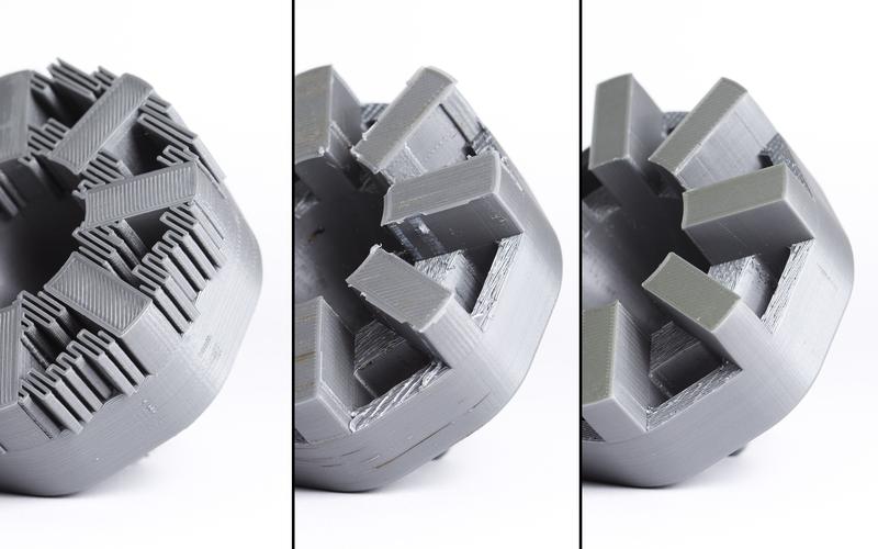 FDM桌面3D打印层纹结构特写