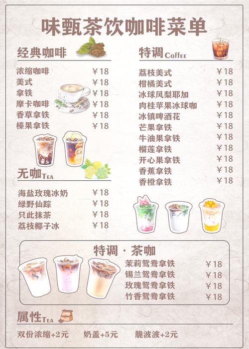选择困难症对着奶茶菜单纠结场景