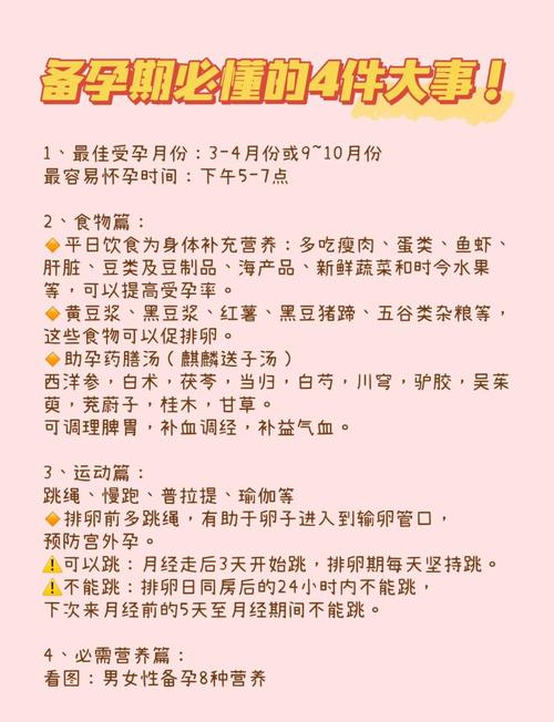 避开坑之后，备孕期要做的几件实在事