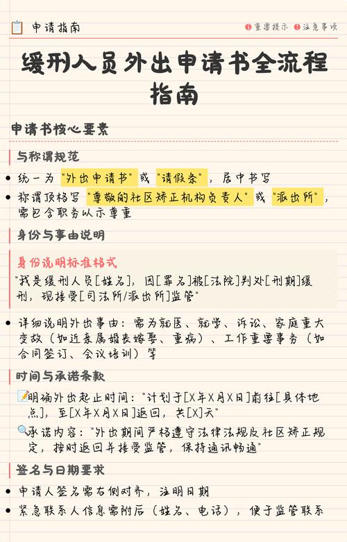 缓刑社区矫正外出审批流程表