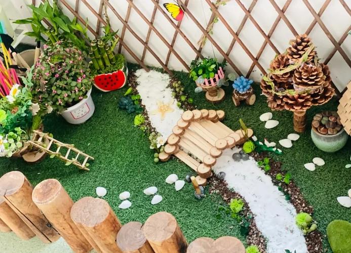 宝宝用天然材料做手工游戏场景图