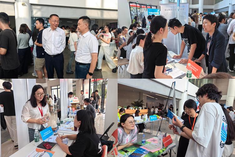 互联网大厂校园招聘宣讲会现场学生排队