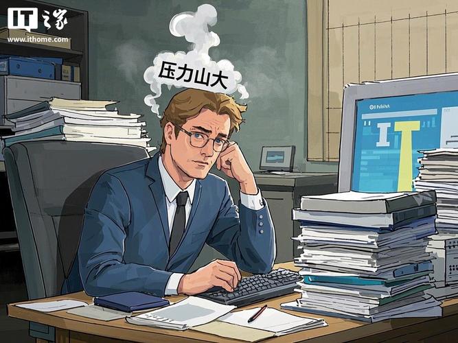 产品经理压力场景插画