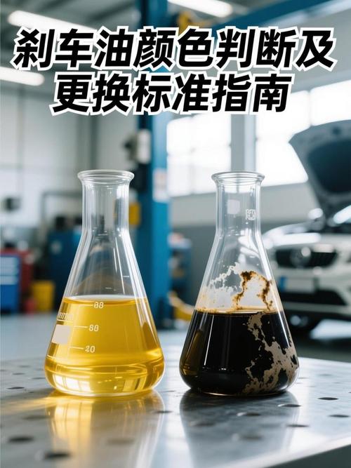 不同变质程度刹车油颜色对比图