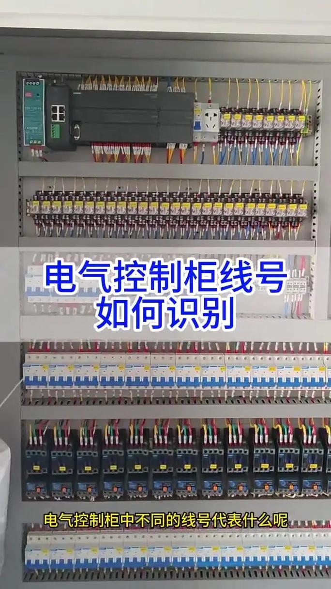 工业控制柜端子排与线号清晰示例