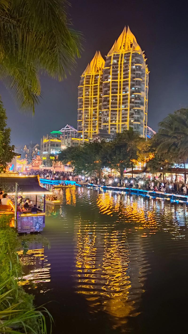 告庄星光夜市全景